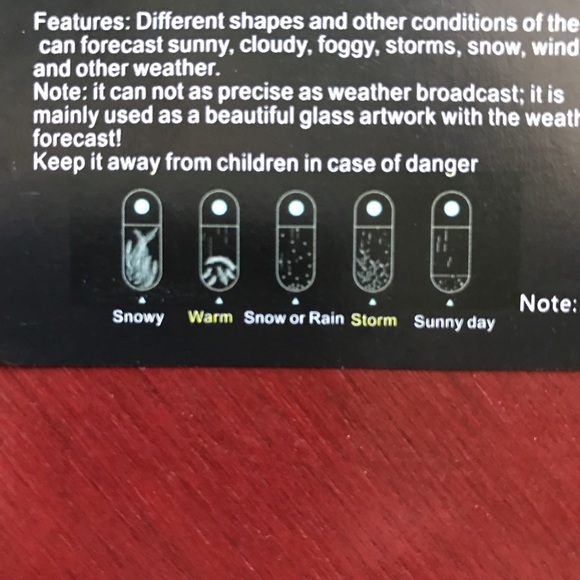 Beautiful glass water drop weather forecaster - Picture 12 of 12